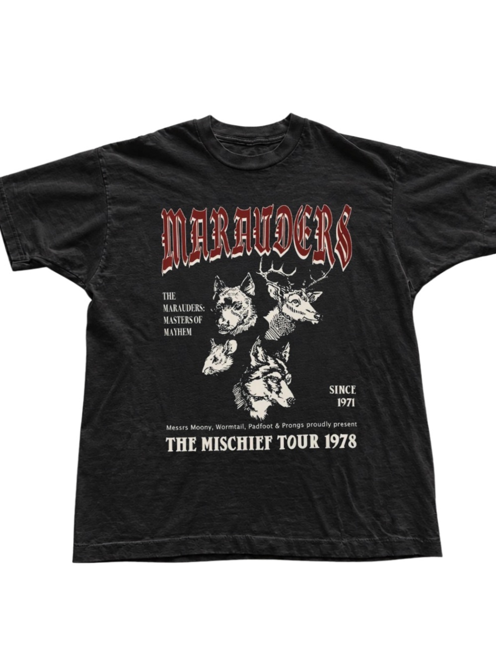 Black Graphic Tee - Mischief Tour 1978